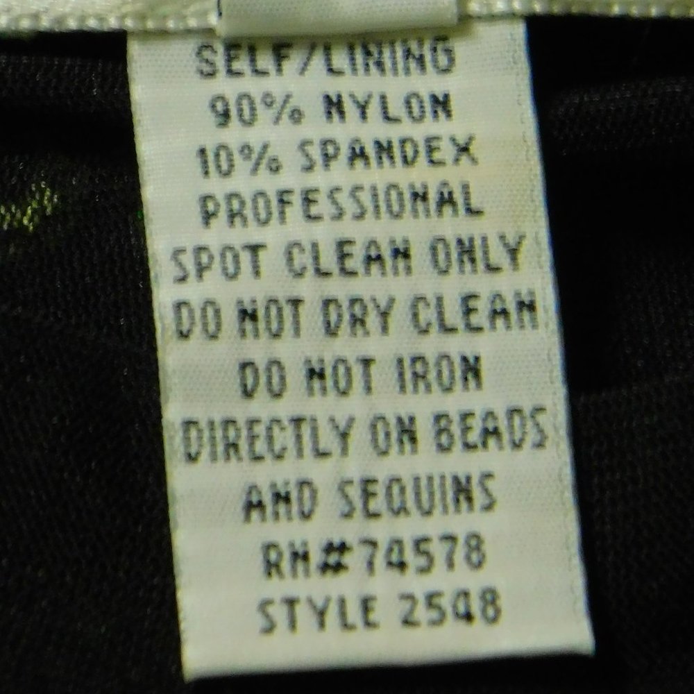 Cache Double Mesh Sheer Black Top W/ Embroidery - image 6